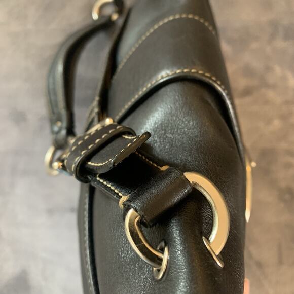 Coach 9741 Black Leather Soho Shoulder Bag, Handbag with Flap & Snap Closure - Picture 7 of 16